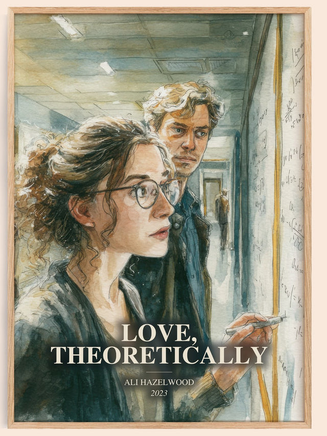 Love, Theoretically Book Watercolour Illustration by Ali Hazelwood