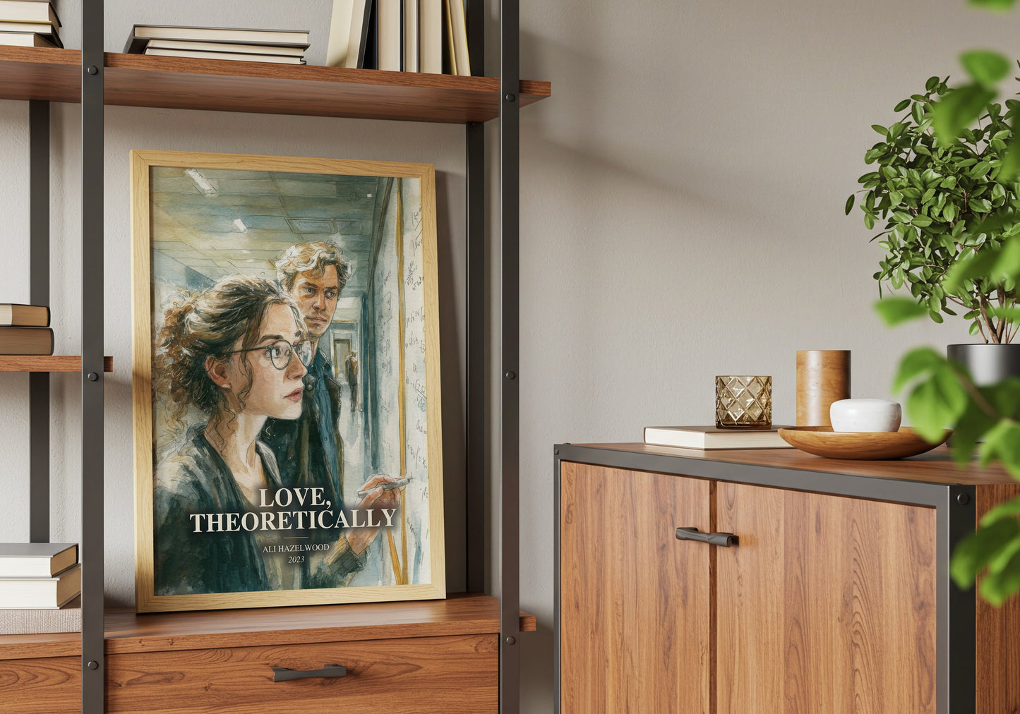 Love, Theoretically book watercolour illustration paper finish options – matte satin gloss