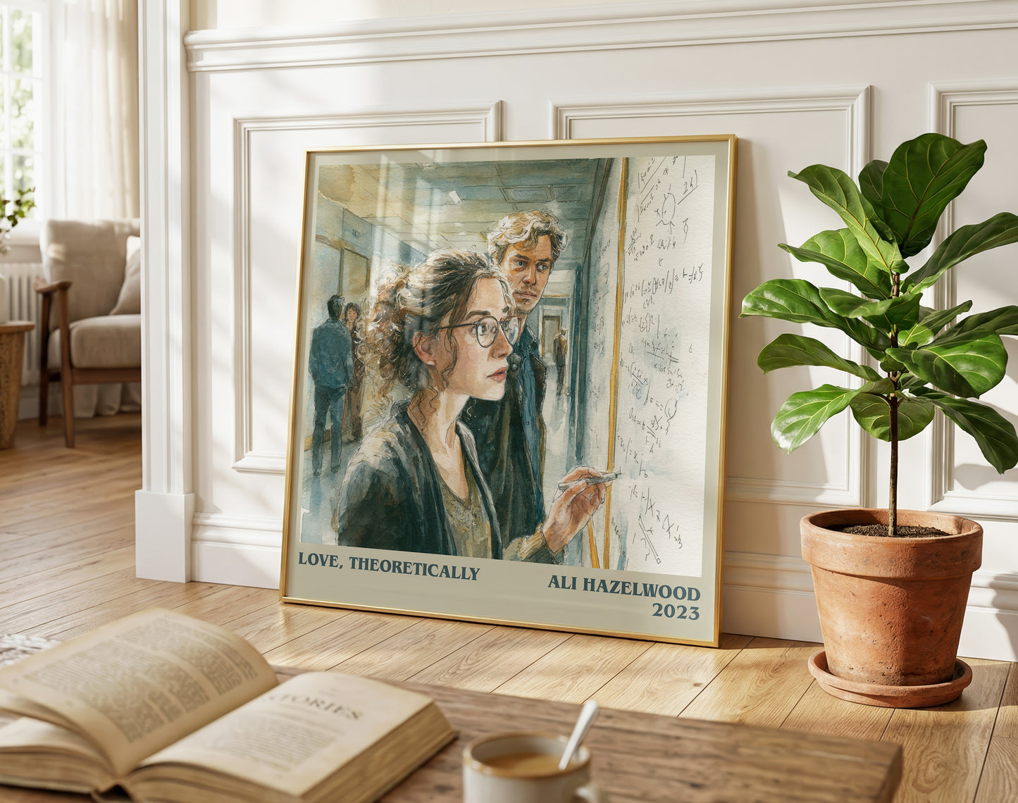Love, Theoretically literary poster paired in gallery wall – literary art prints