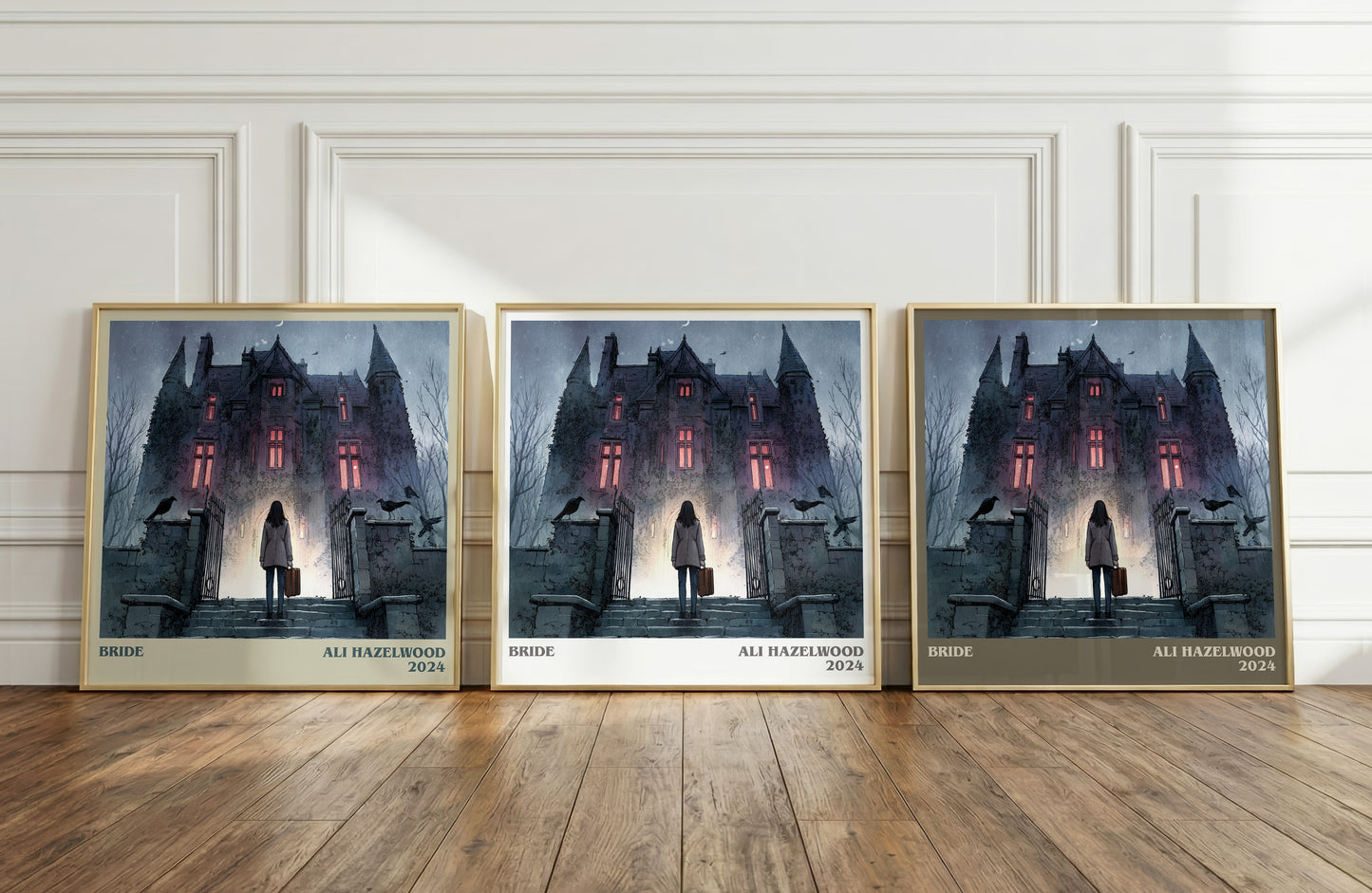 Bride literary art print colour and style options – Ali Hazelwood book art