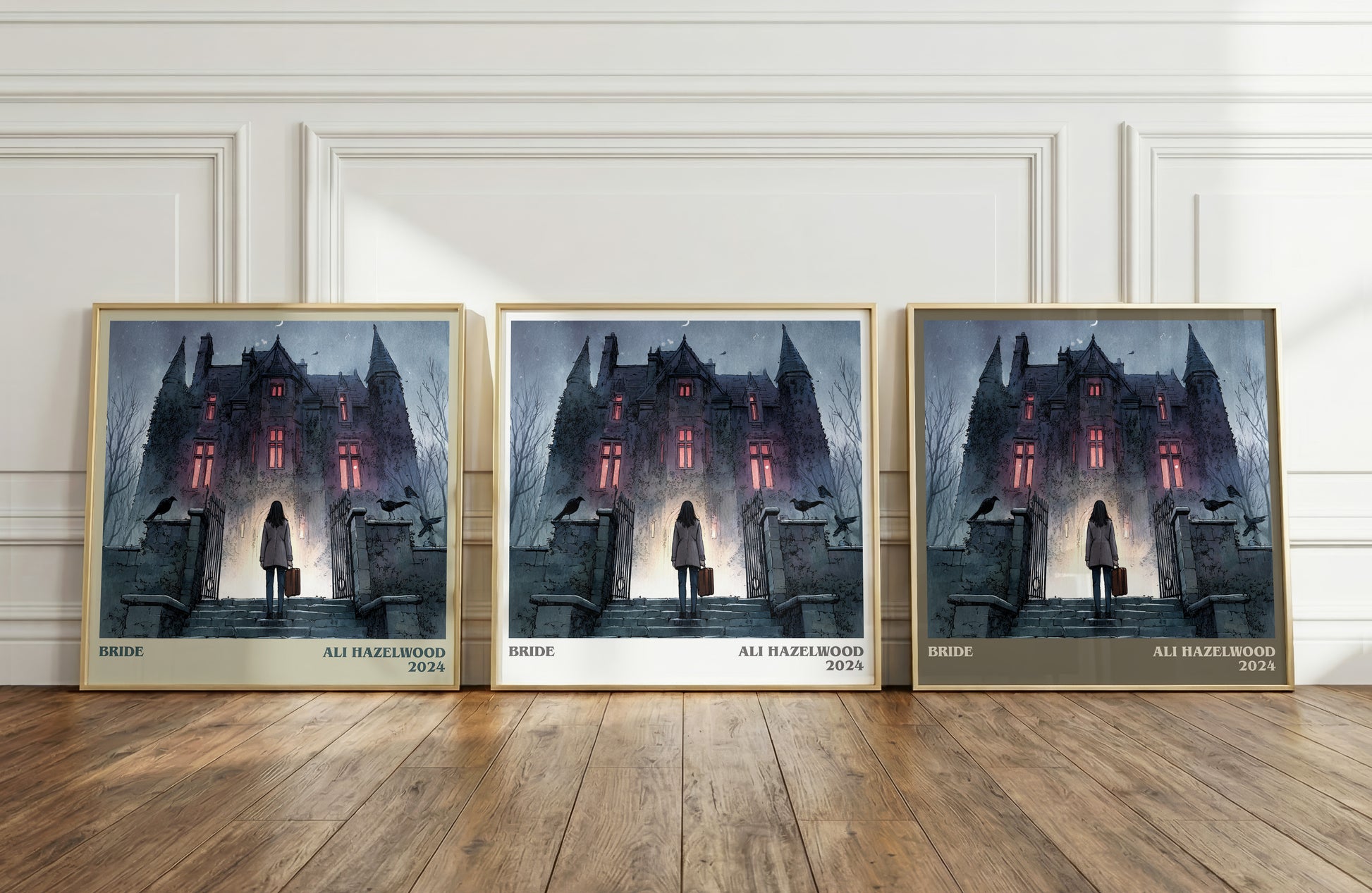 Bride literary art print colour and style options – Ali Hazelwood book art