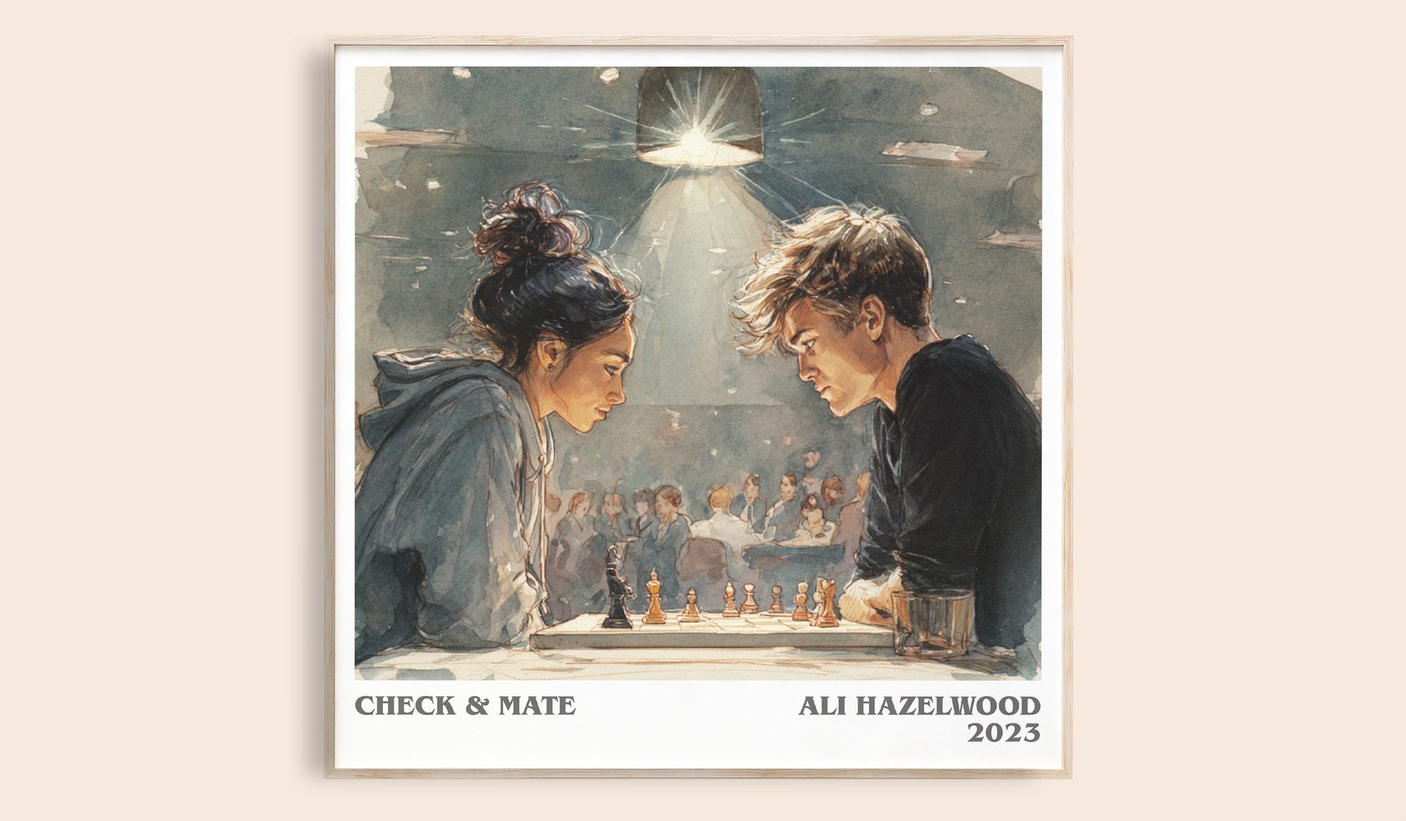 Check & Mate Literary Art Print by Ali Hazelwood