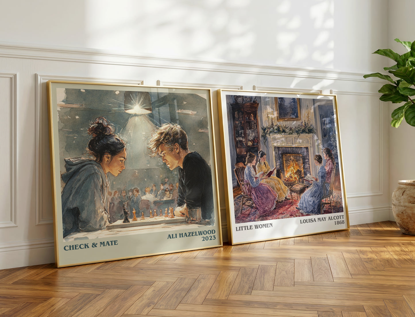 Check & Mate book poster packaging – museum-quality print rolled in protective tube