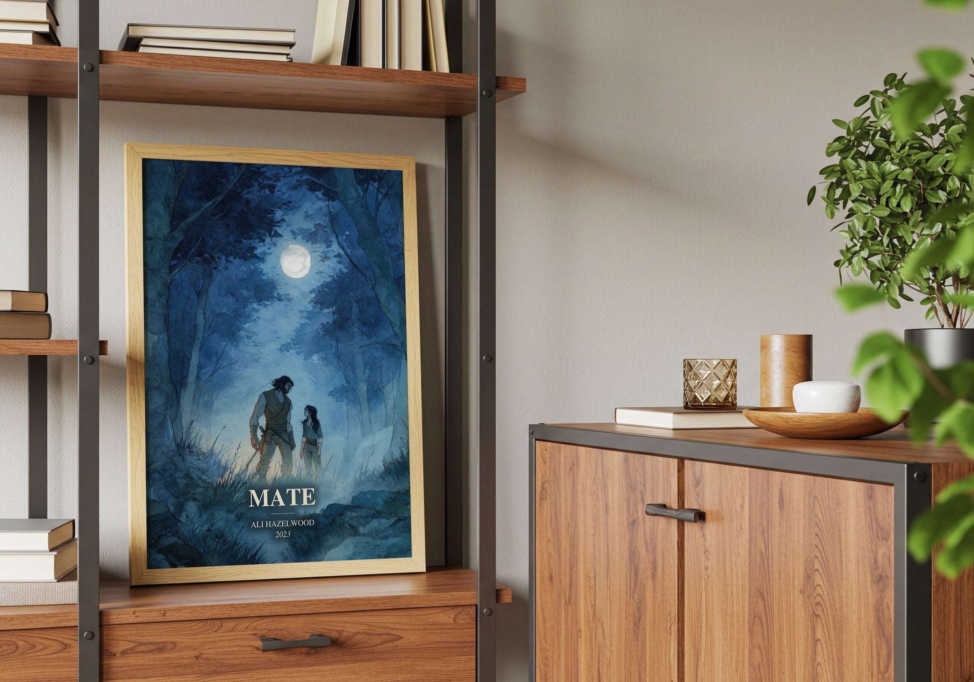 Mate book watercolour illustration paper finish options – matte satin gloss