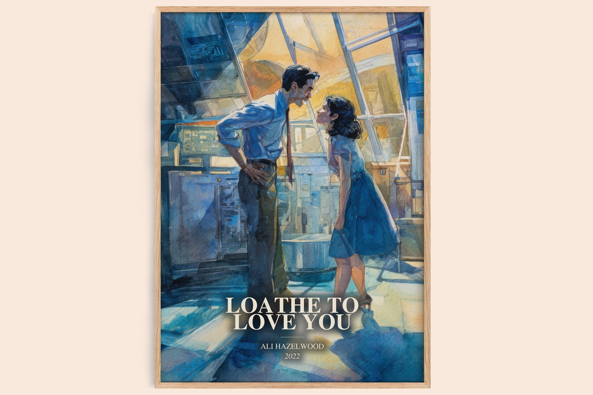 Loathe To Love You Book Watercolour Illustration by Ali Hazelwood