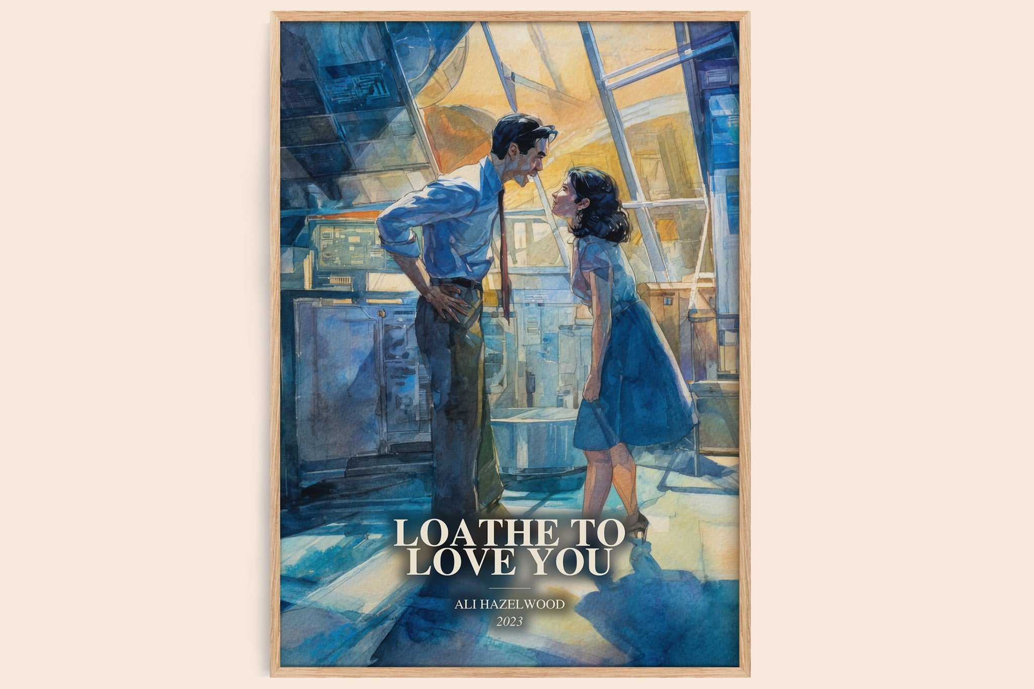 Loathe To Love You Book Watercolour Illustration by Ali Hazelwood