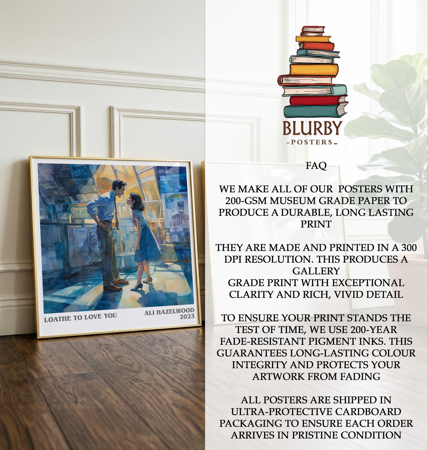 Loathe to Love You Literary Art Print by Ali Hazelwood