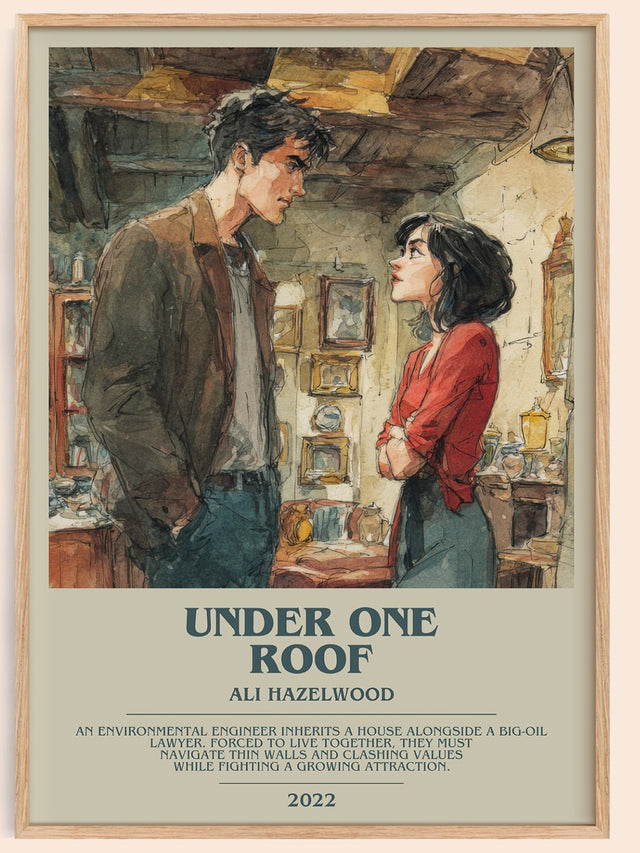 Under One Roof Bookish Wall Art by Ali Hazelwood