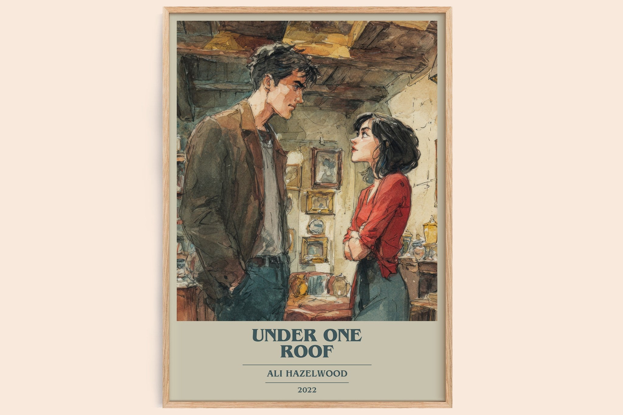 Under One Roof Book Cover Poster by Ali Hazelwood