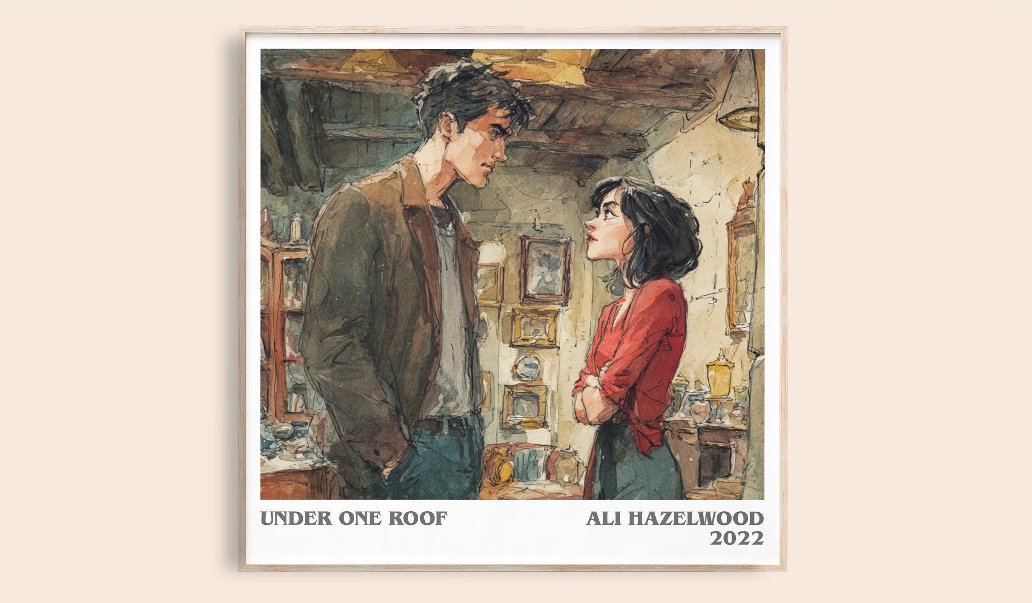 Under One Roof Literary Art Print by Ali Hazelwood