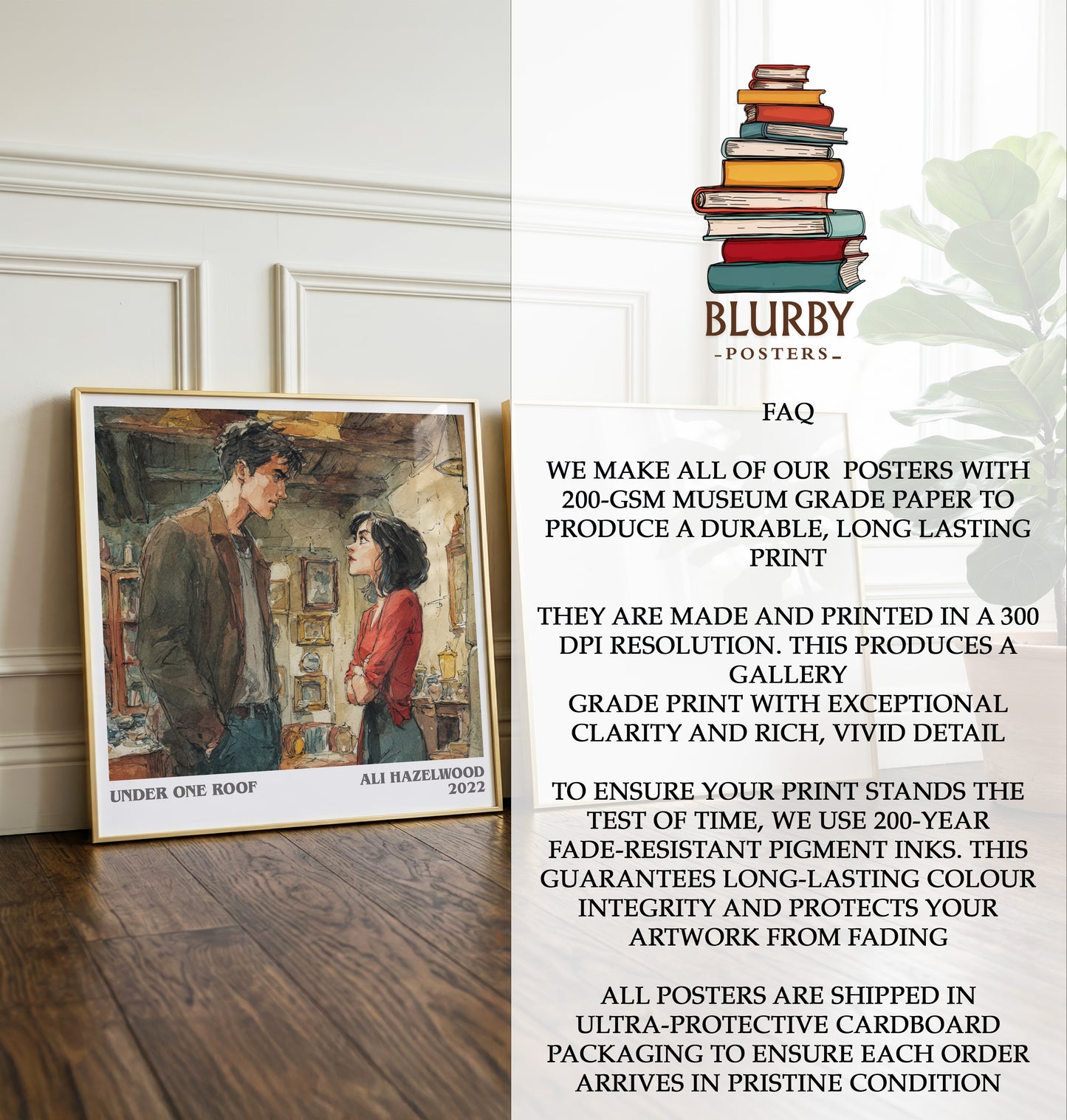 Under One Roof Literary Art Print by Ali Hazelwood