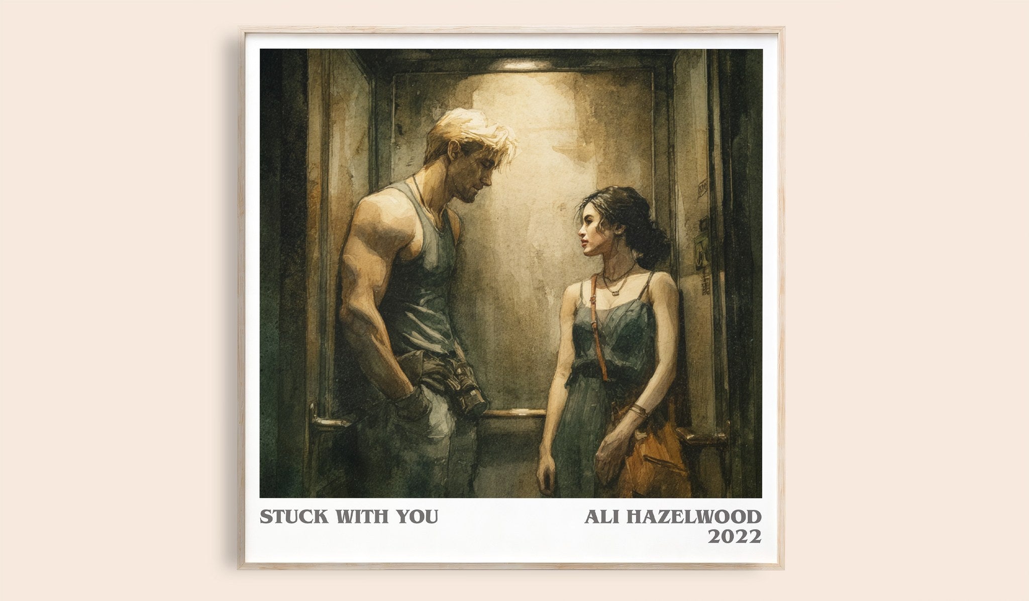 Stuck with You Literary Art Print by Ali Hazelwood