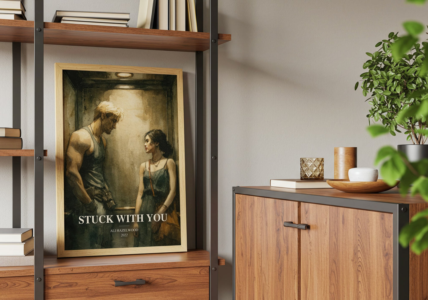 Stuck With You book watercolour illustration paper finish options – matte satin gloss
