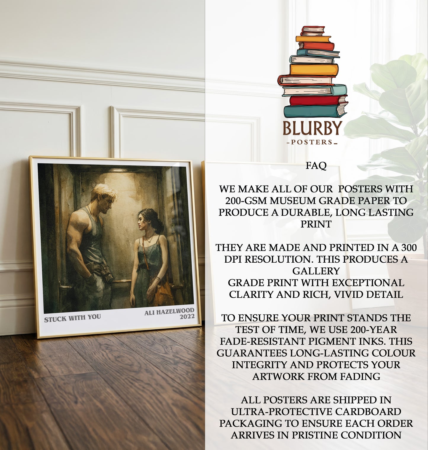 Stuck with You Literary Art Print by Ali Hazelwood
