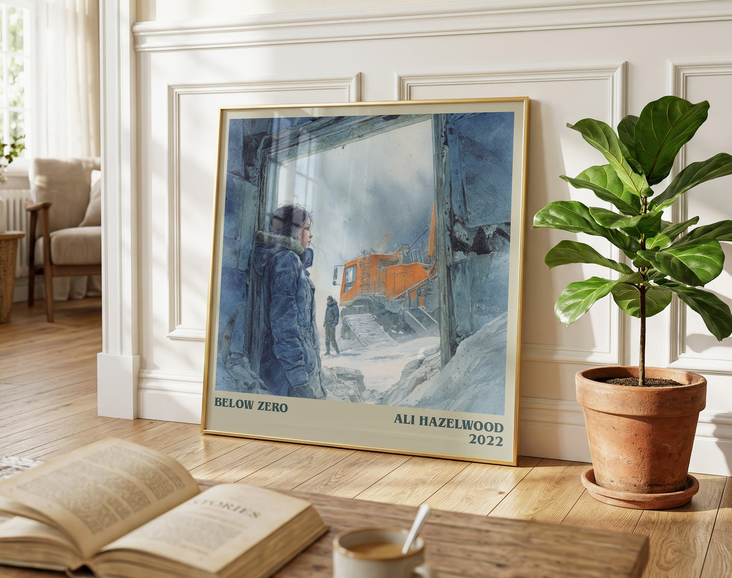 Below Zero literary poster paired in gallery wall – literary art prints