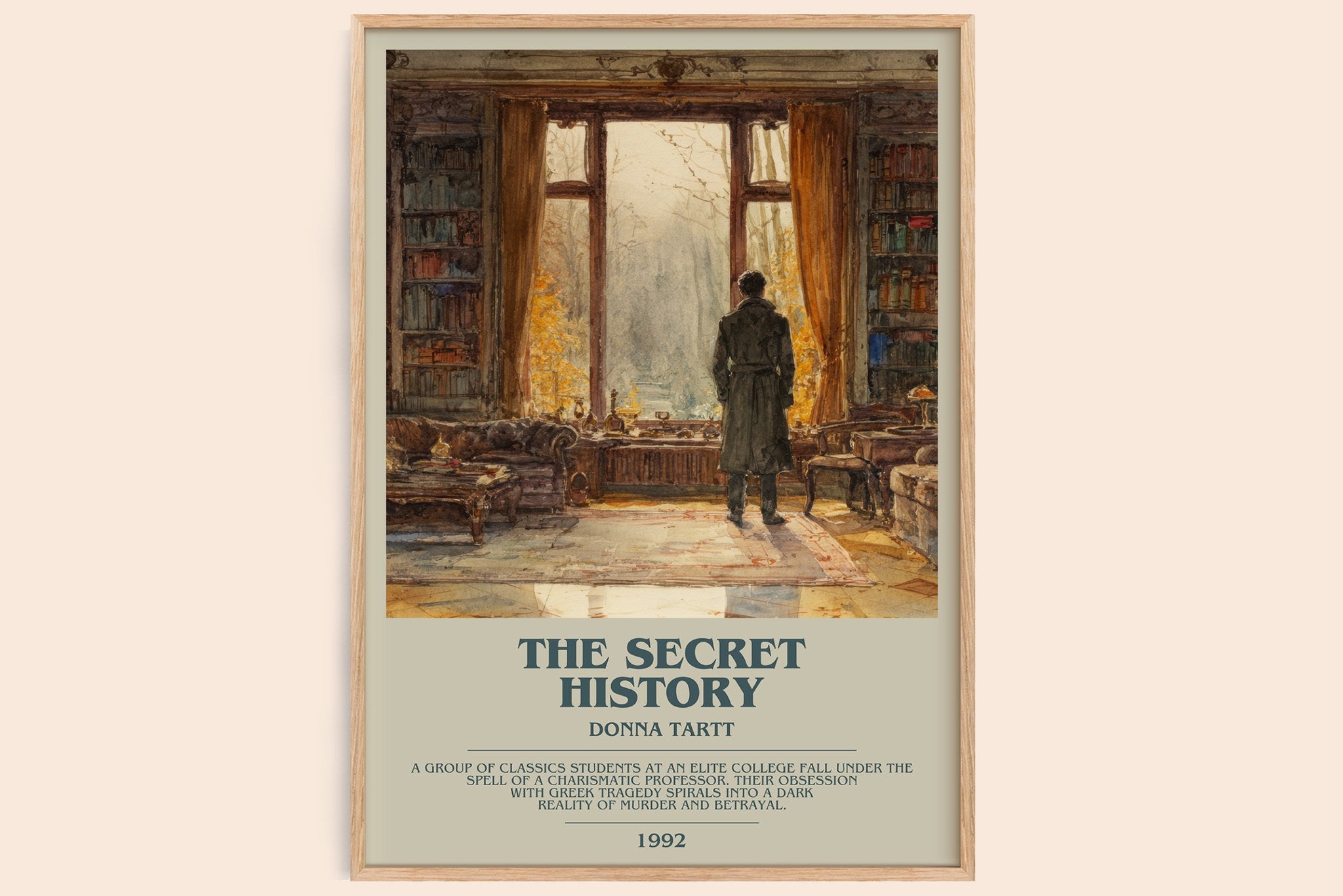 The Secret History Bookish Wall Art by Donna Tartt