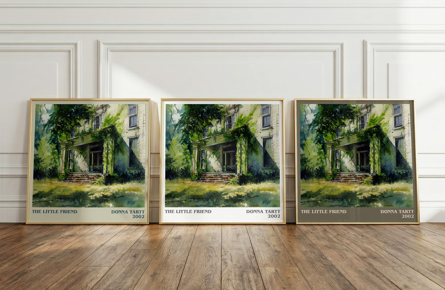 The Little Friend literary print framed by window – literary home decor