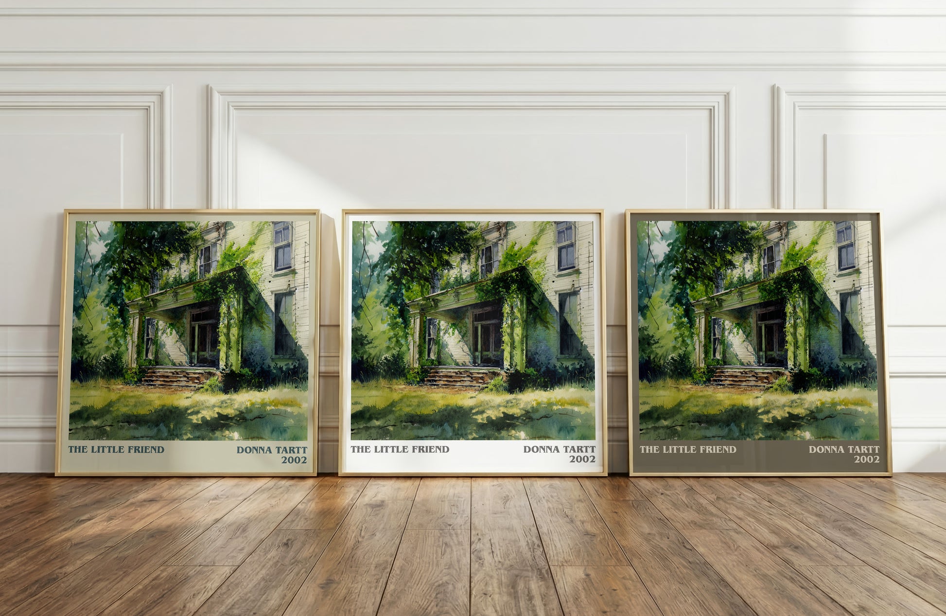 The Little Friend literary print framed by window – literary home decor