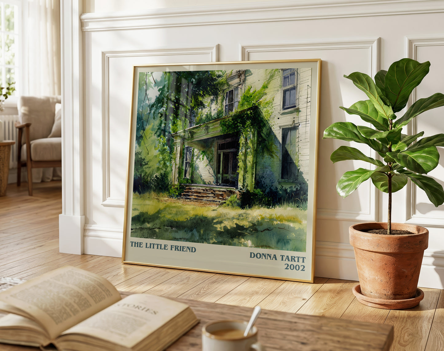 The Little Friend literary poster paired in gallery wall – literary art prints