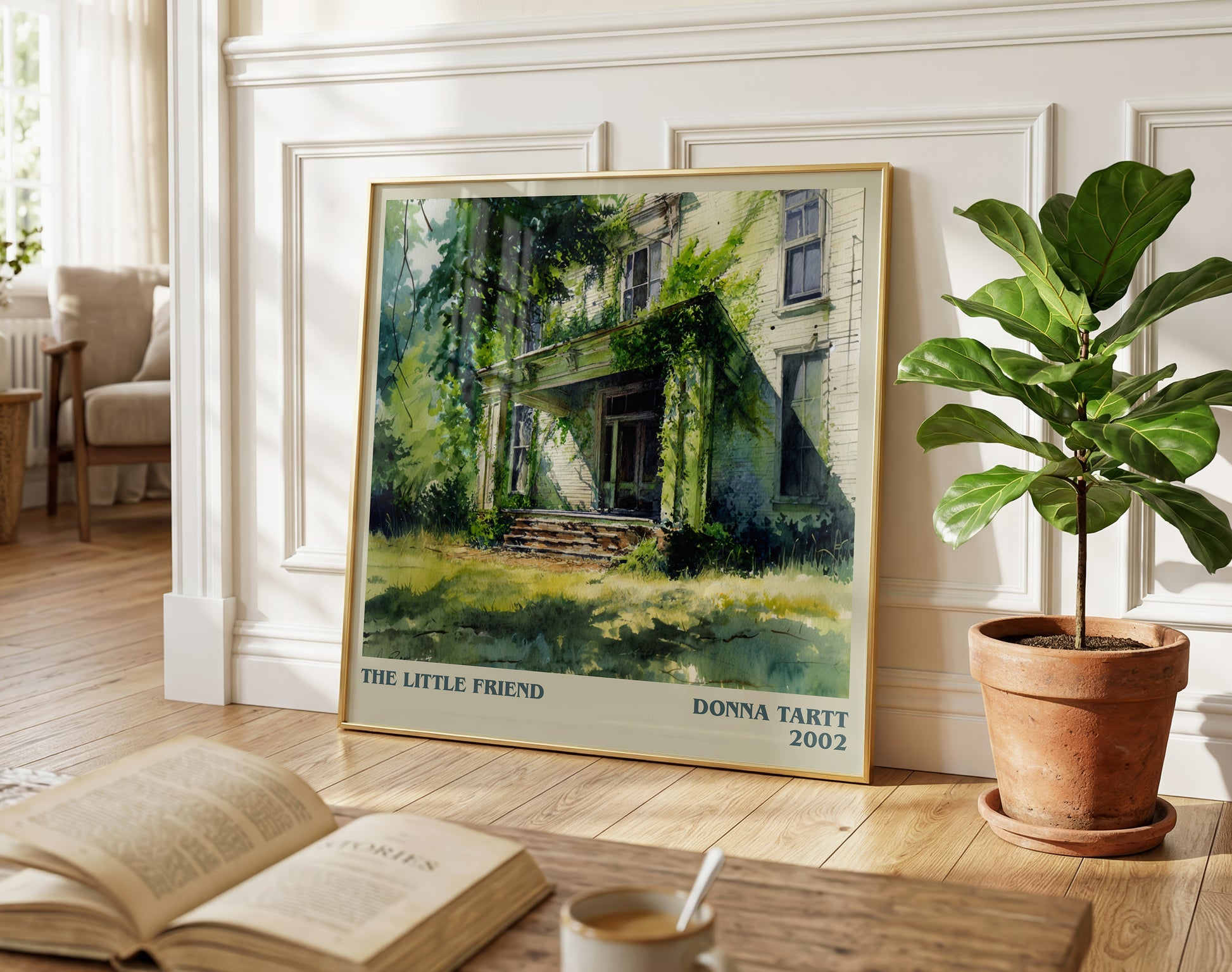 The Little Friend literary poster paired in gallery wall – literary art prints