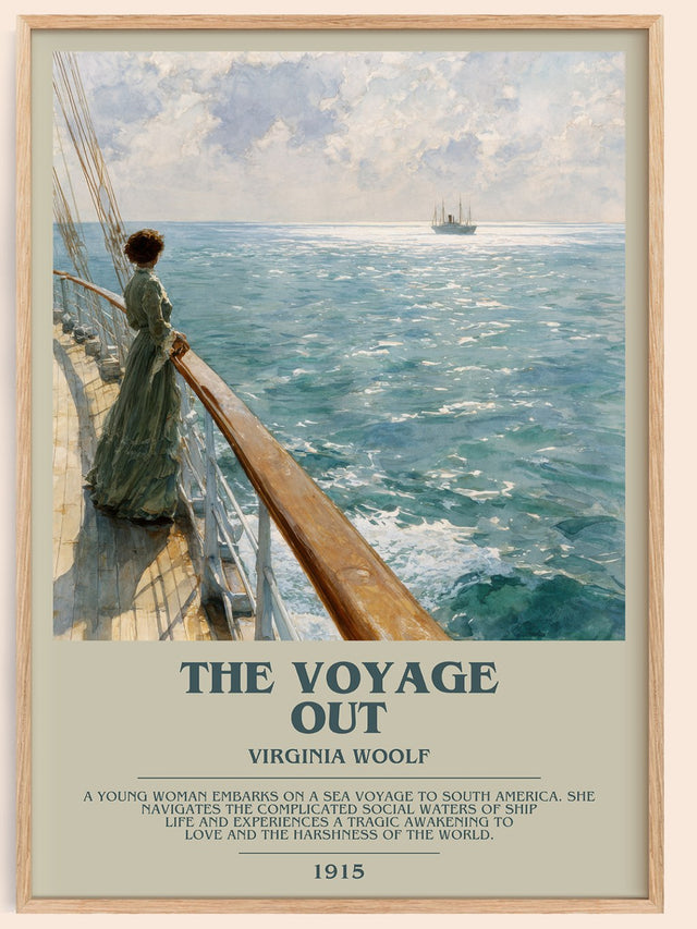 The Voyage Out Bookish Wall Art by Virginia Woolf