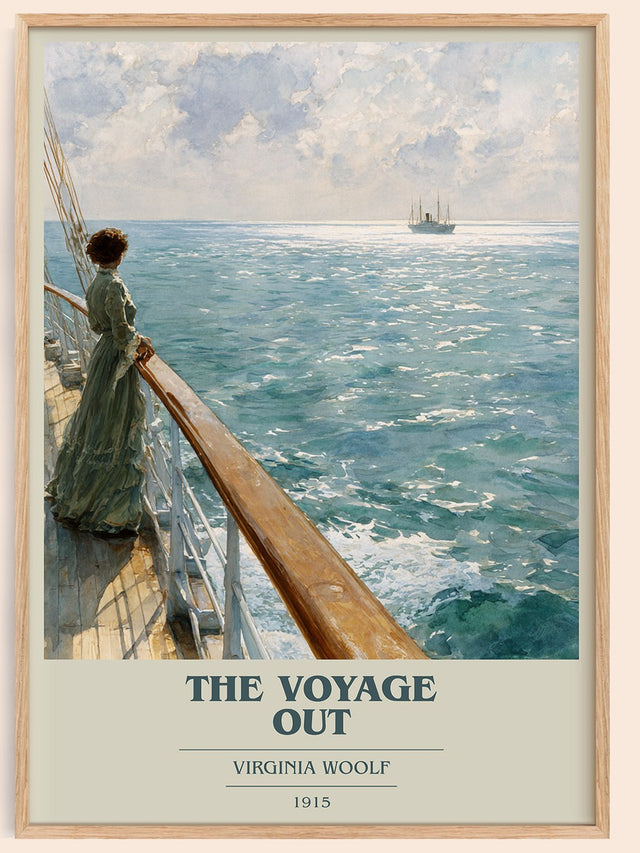 The Voyage Out Book Cover Poster by Virginia Woolf