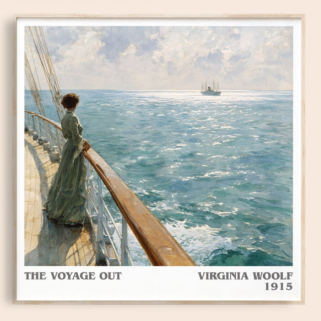 The Voyage Out Literary Art Print by Virginia Woolf
