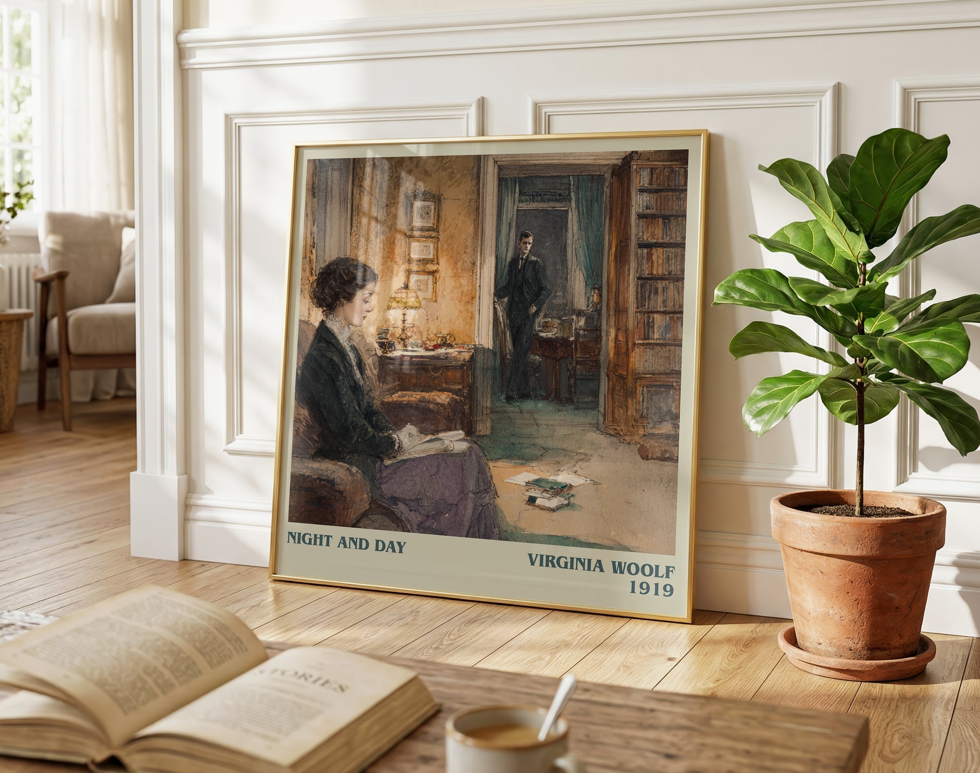 Night and Day literary poster paired in gallery wall – literary art prints