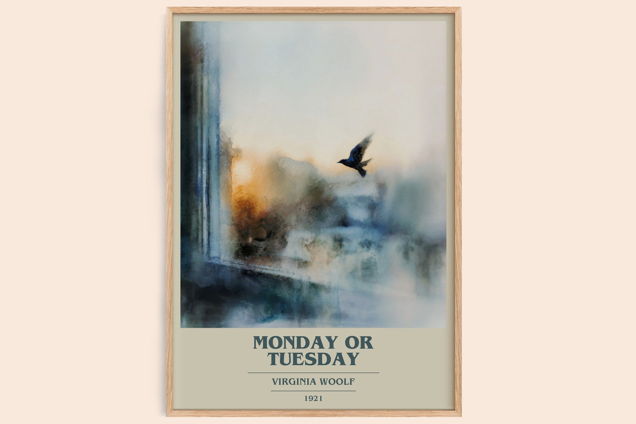 Monday Or Tuesday Book Cover Poster by Virginia Woolf