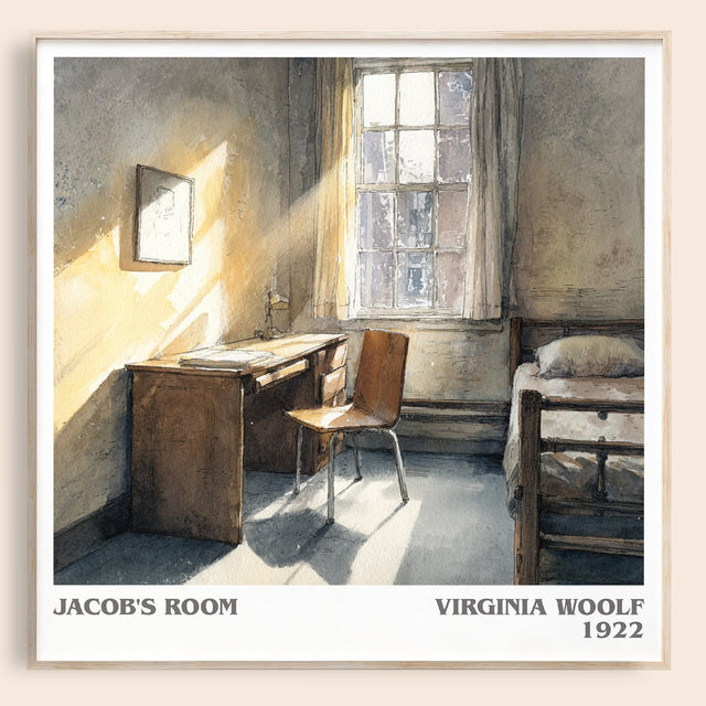 Jacob's Room Literary Art Print by Virginia Woolf