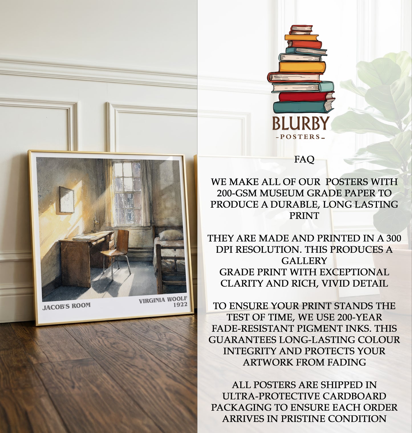 Jacob's Room Literary Art Print by Virginia Woolf
