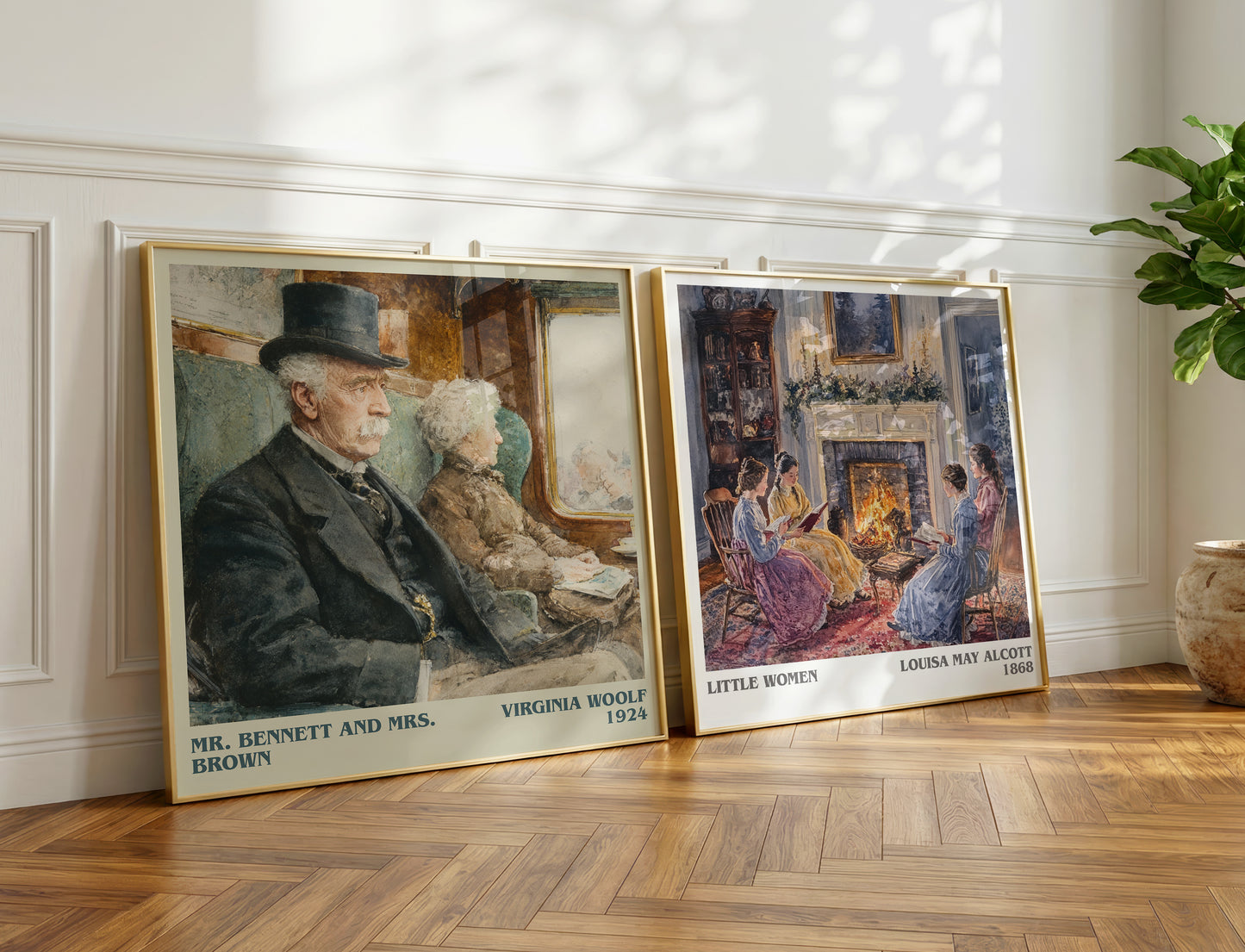 Mr. Bennett and Mrs. Brown book poster packaging – museum-quality print rolled in protective tube