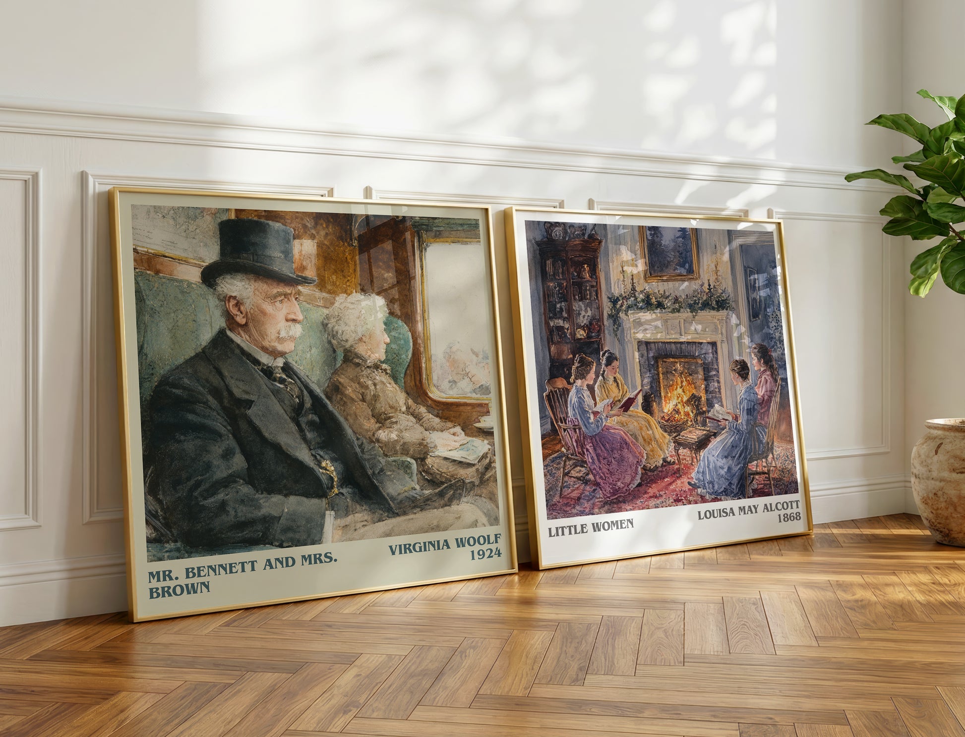 Mr. Bennett and Mrs. Brown book poster packaging – museum-quality print rolled in protective tube