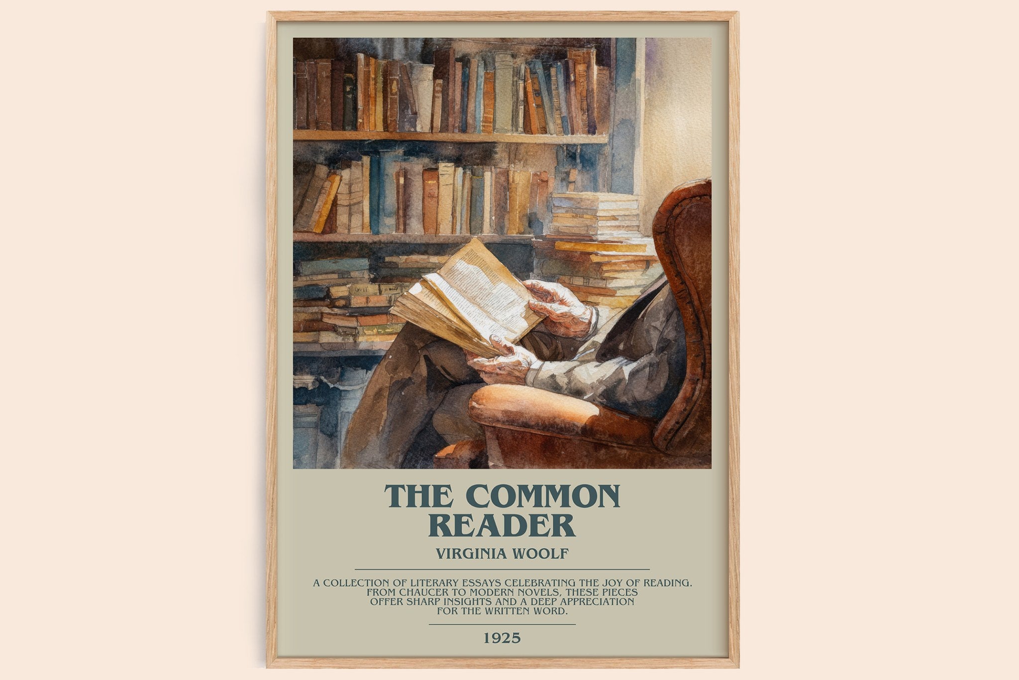 The Common Reader Bookish Wall Art by Virginia Woolf