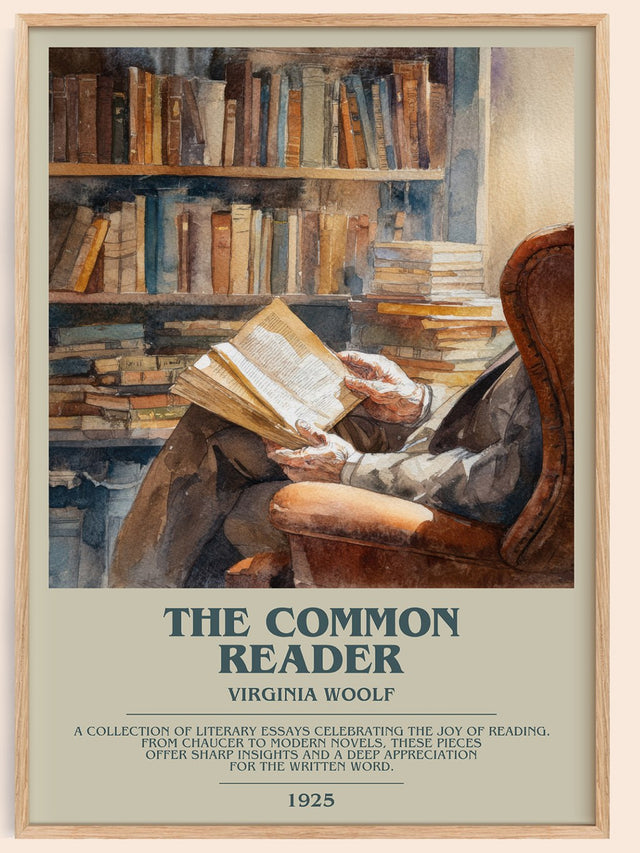 The Common Reader Bookish Wall Art by Virginia Woolf