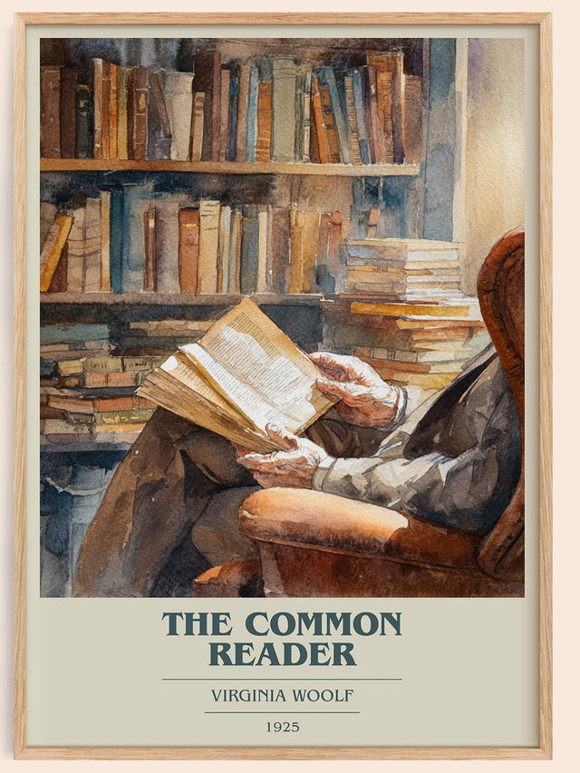 The Common Reader Book Cover Poster by Virginia Woolf