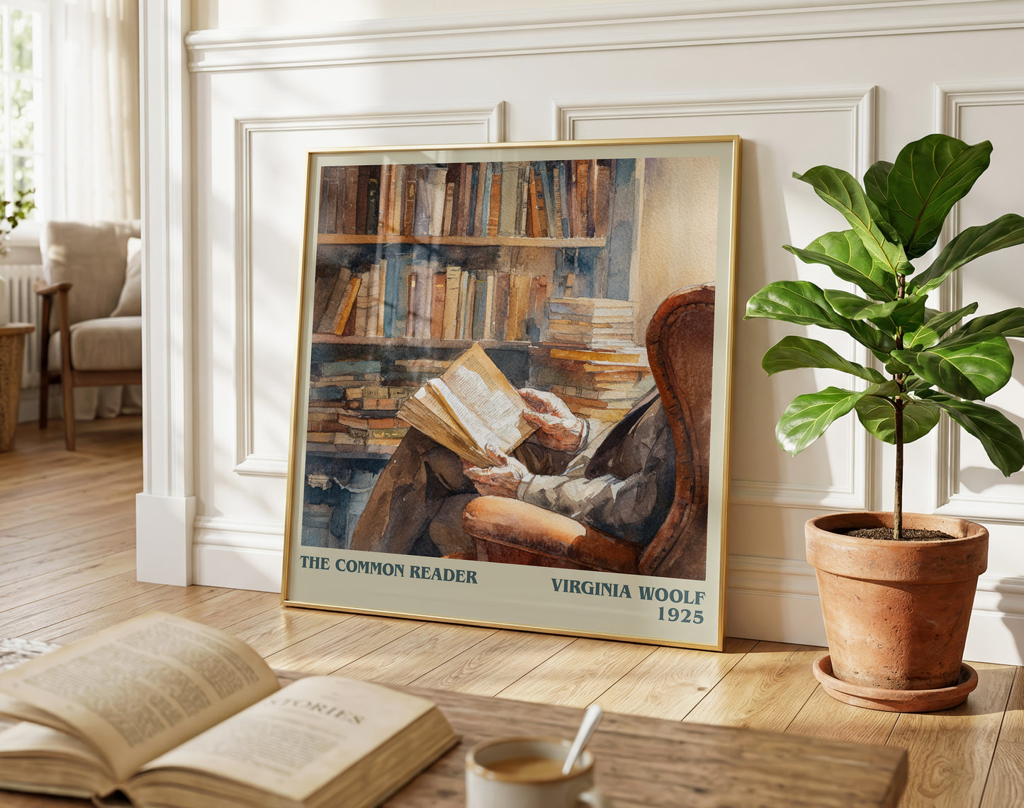 The Common Reader literary poster paired in gallery wall – literary art prints