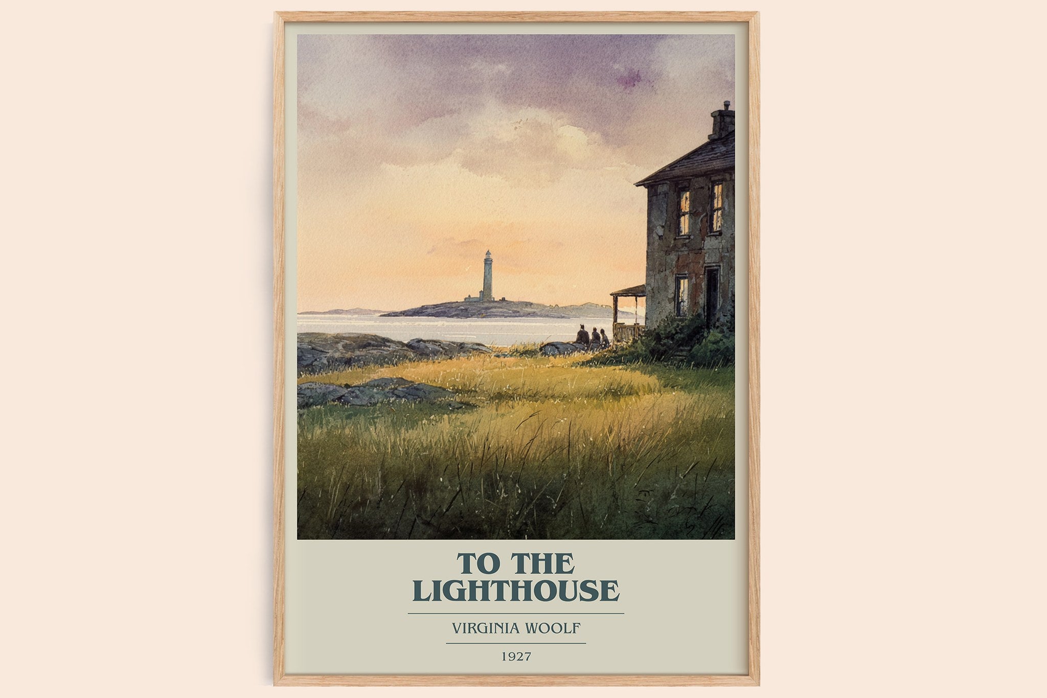 To the Lighthouse Book Cover Poster by Virginia Woolf