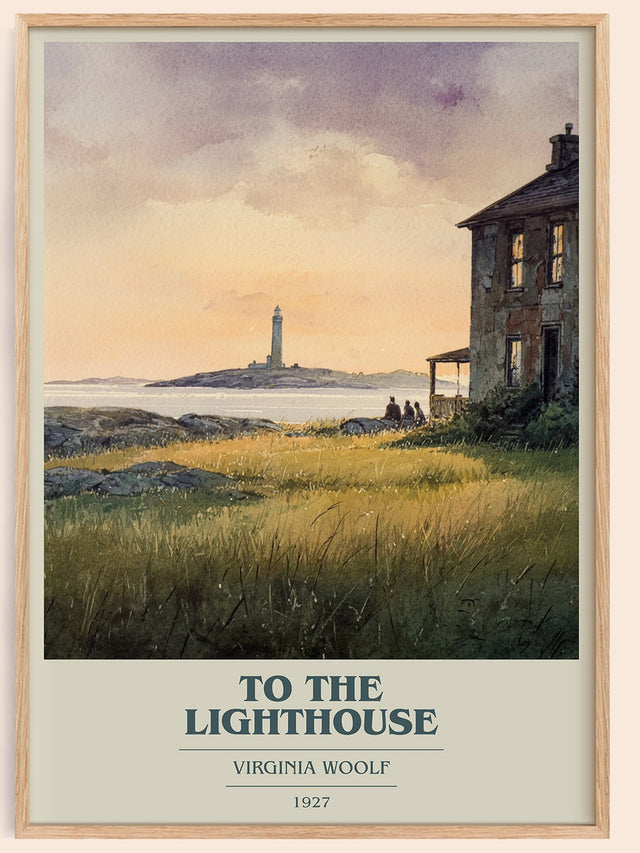 To the Lighthouse Book Cover Poster by Virginia Woolf