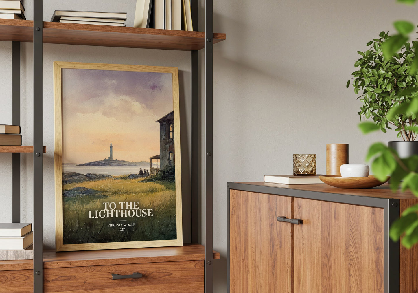 To The Lighthouse book watercolour illustration paper finish options – matte satin gloss