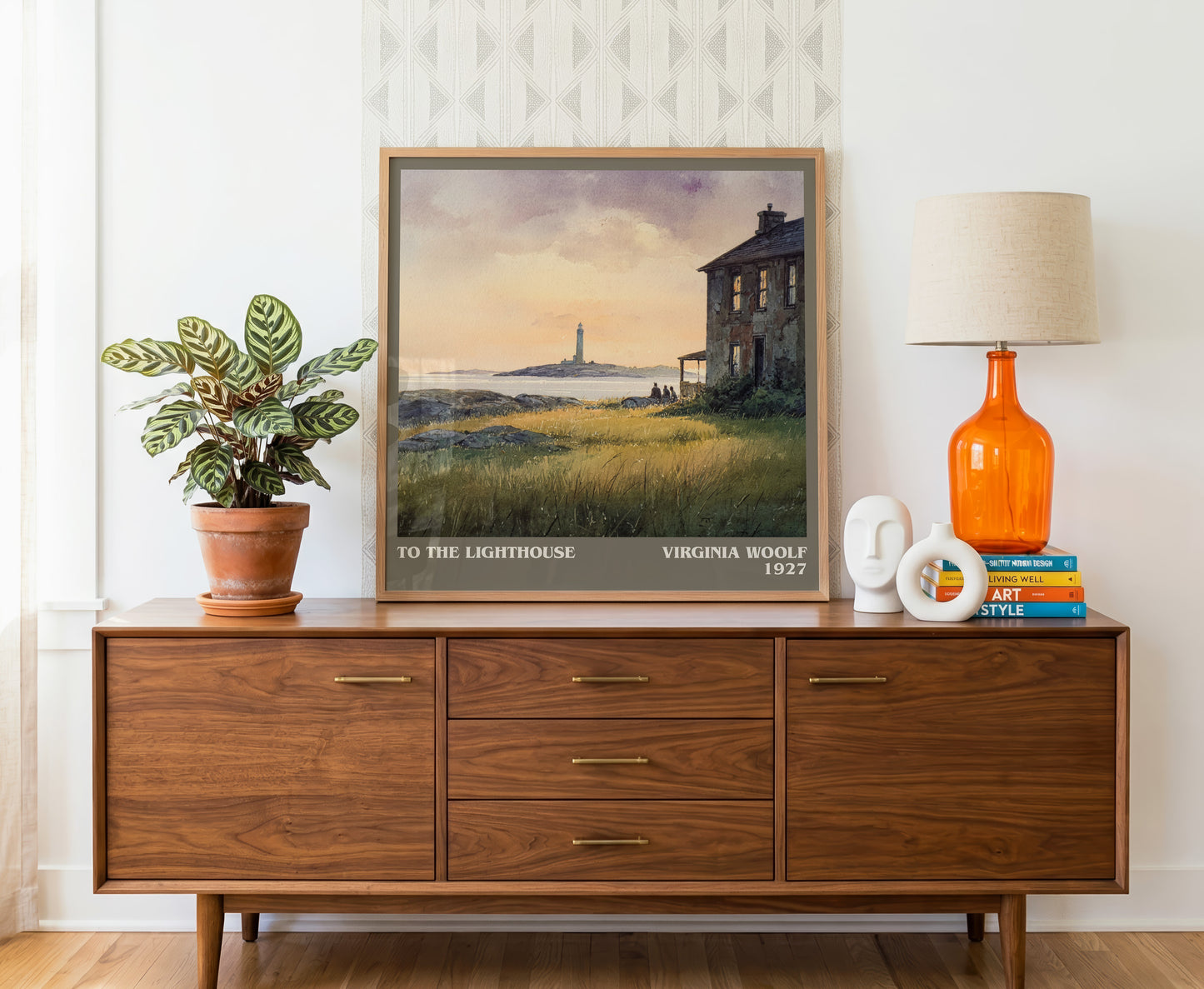 To the Lighthouse literary literary print detail – Virginia Woolf book art