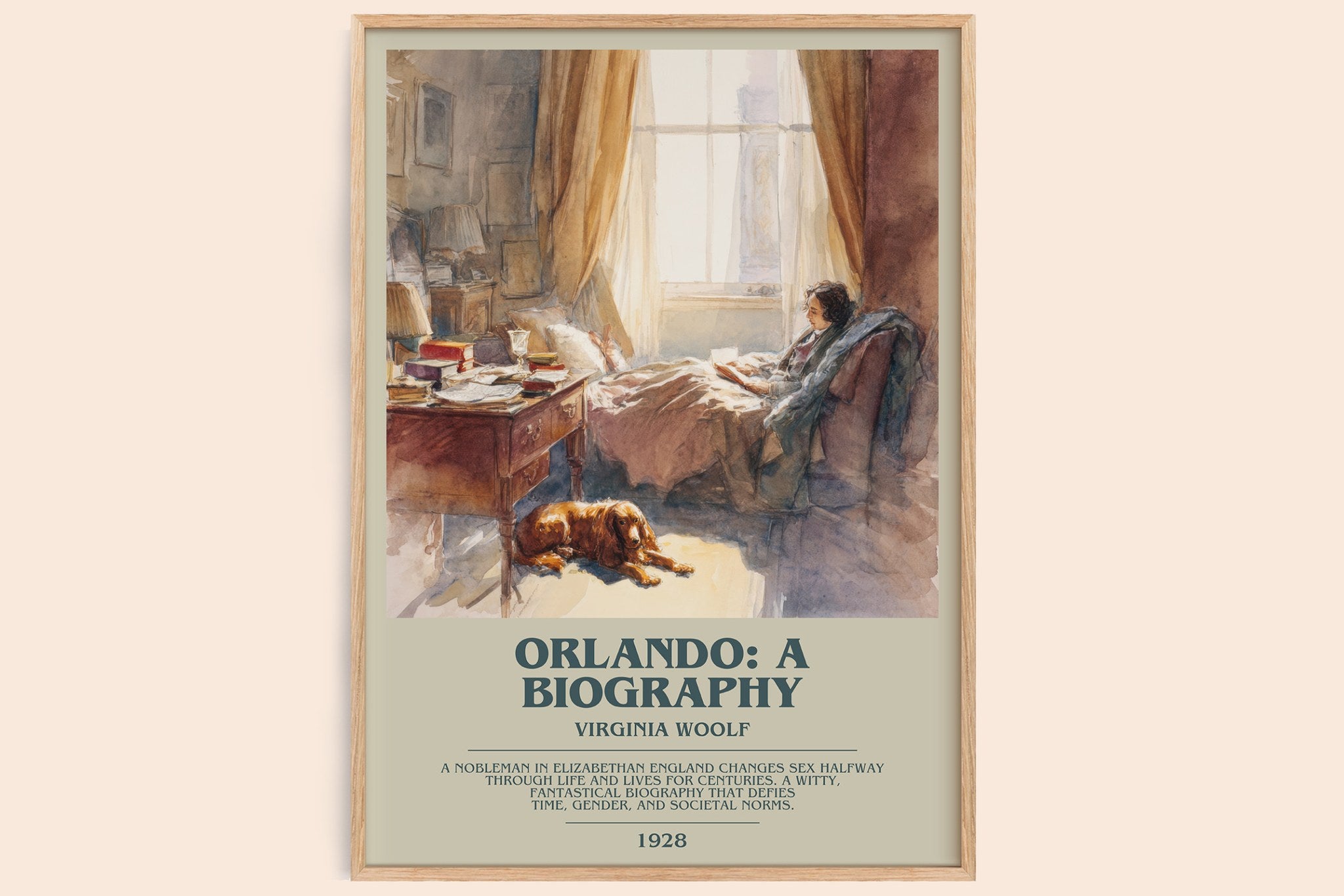 Orlando: A Biography Bookish Wall Art by Virginia Woolf