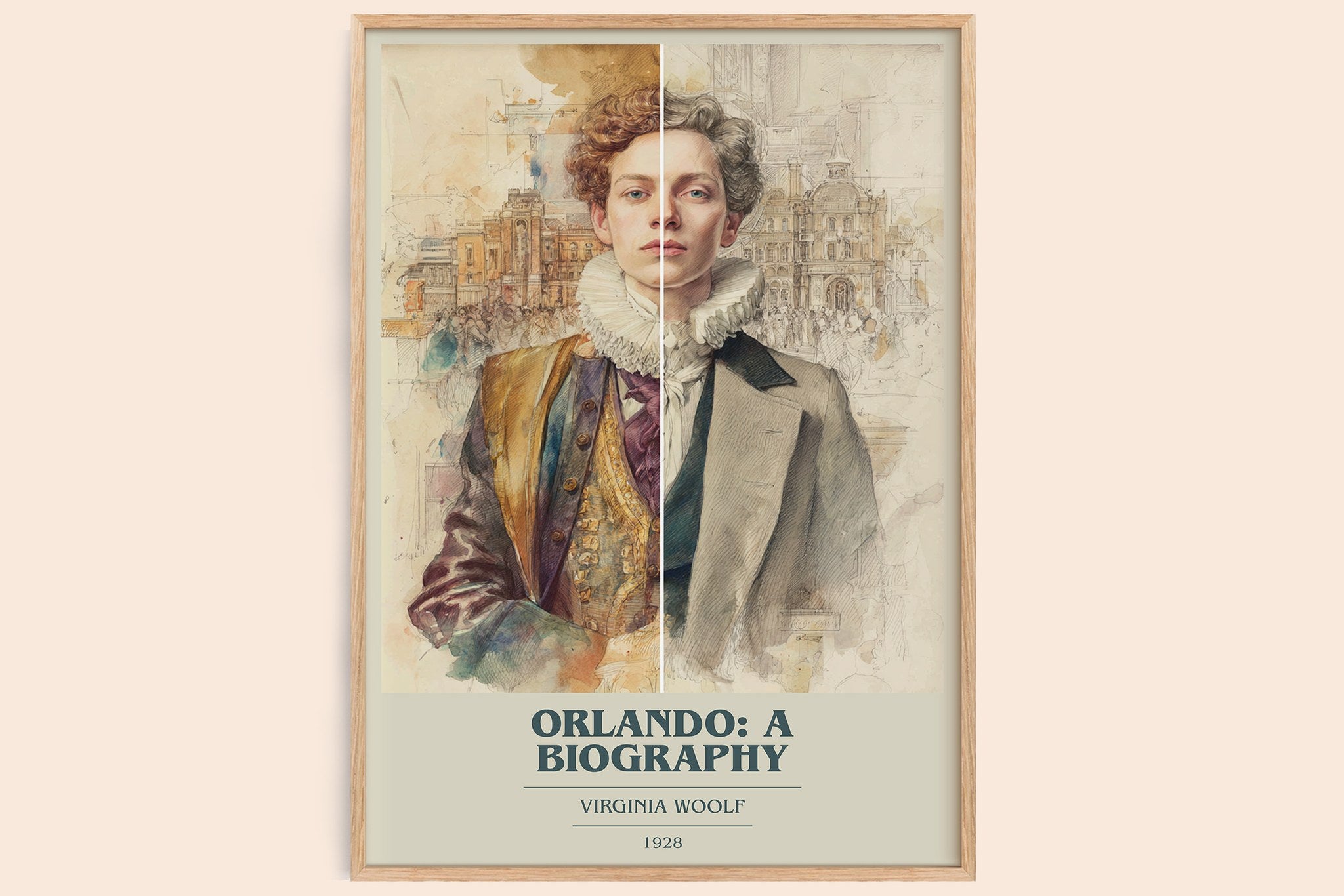 Orlando: A Biography Book Cover Poster by Virginia Woolf