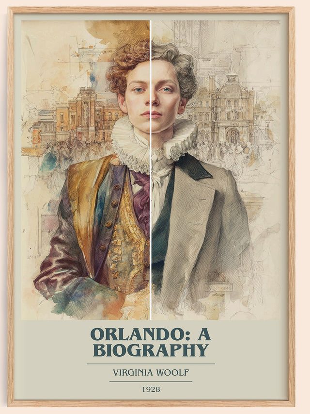 Orlando: A Biography Book Cover Poster by Virginia Woolf
