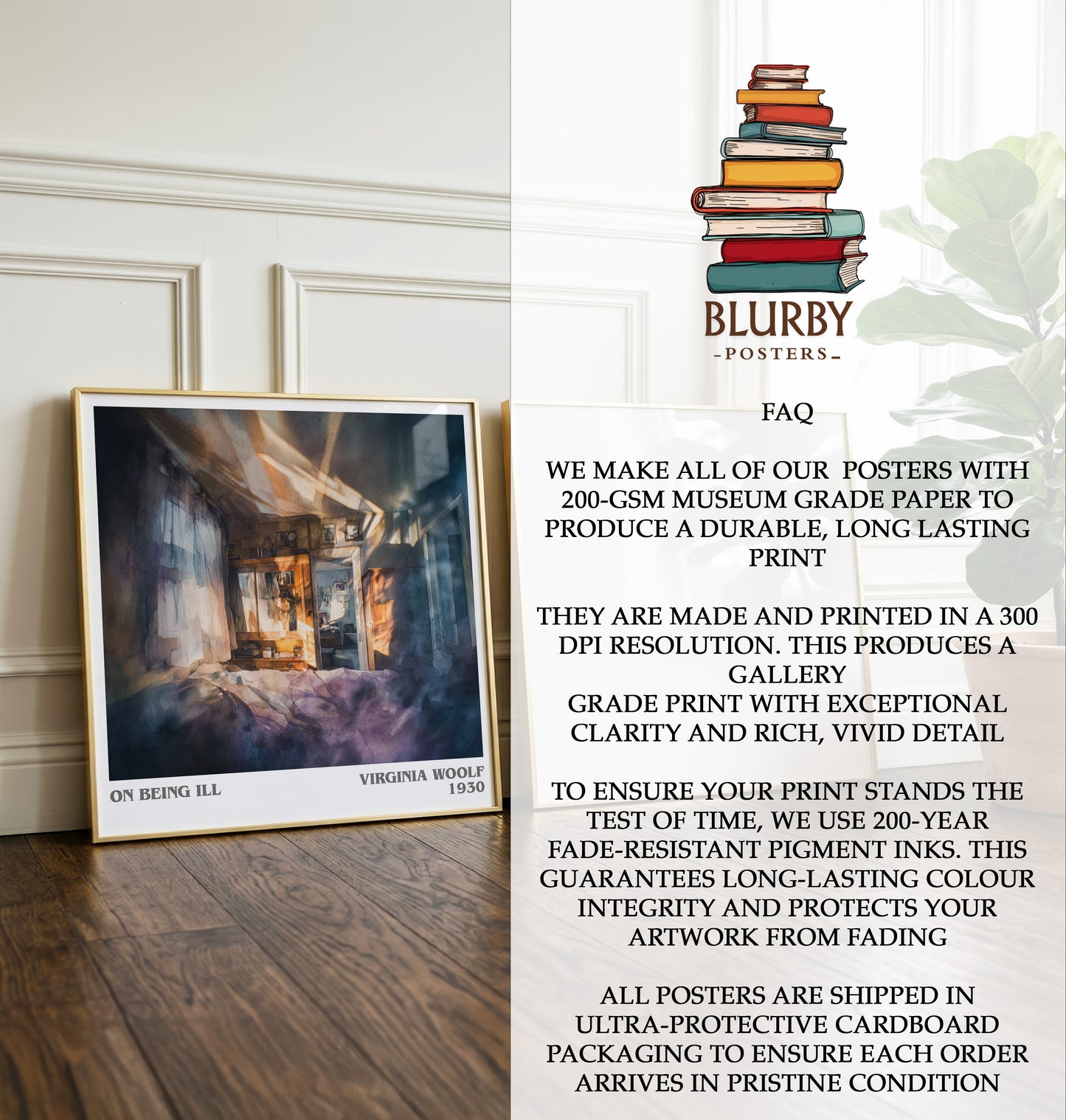 On Being Ill Literary Art Print by Virginia Woolf