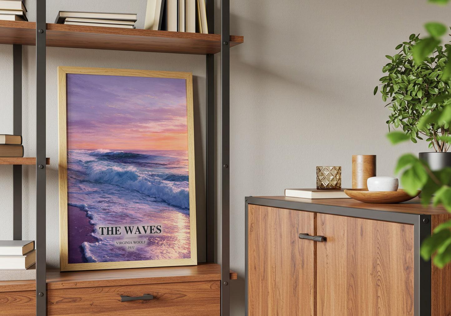 The Waves book watercolour illustration paper finish options – matte satin gloss
