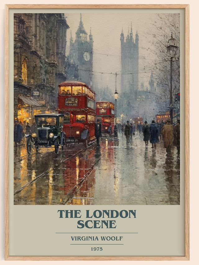 The London Scene Book Cover Poster by Virginia Woolf