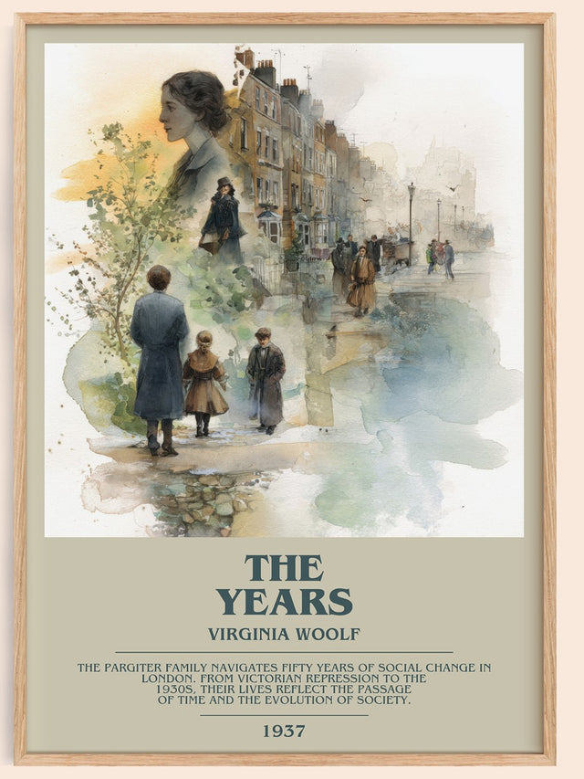 The Years Bookish Wall Art by Virginia Woolf