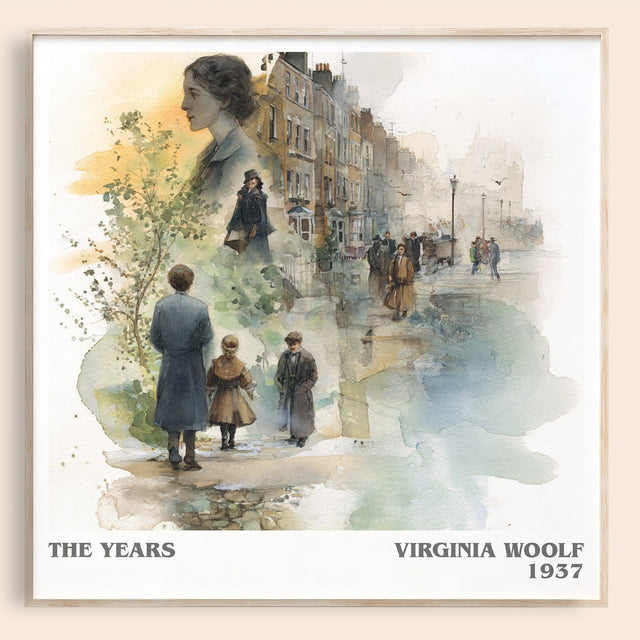 The Years Literary Art Print by Virginia Woolf