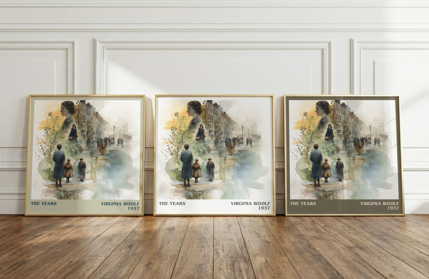 The Years literary print framed by window – literary home decor